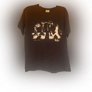 The Beatles ABBEY ROAD Official Black T-Shirt Men Size Large 2005